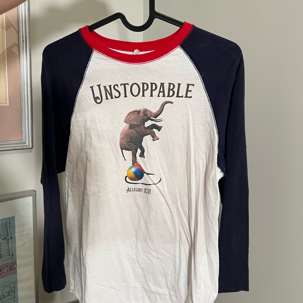Unstoppable Raglan Shirt - Red and Blue
